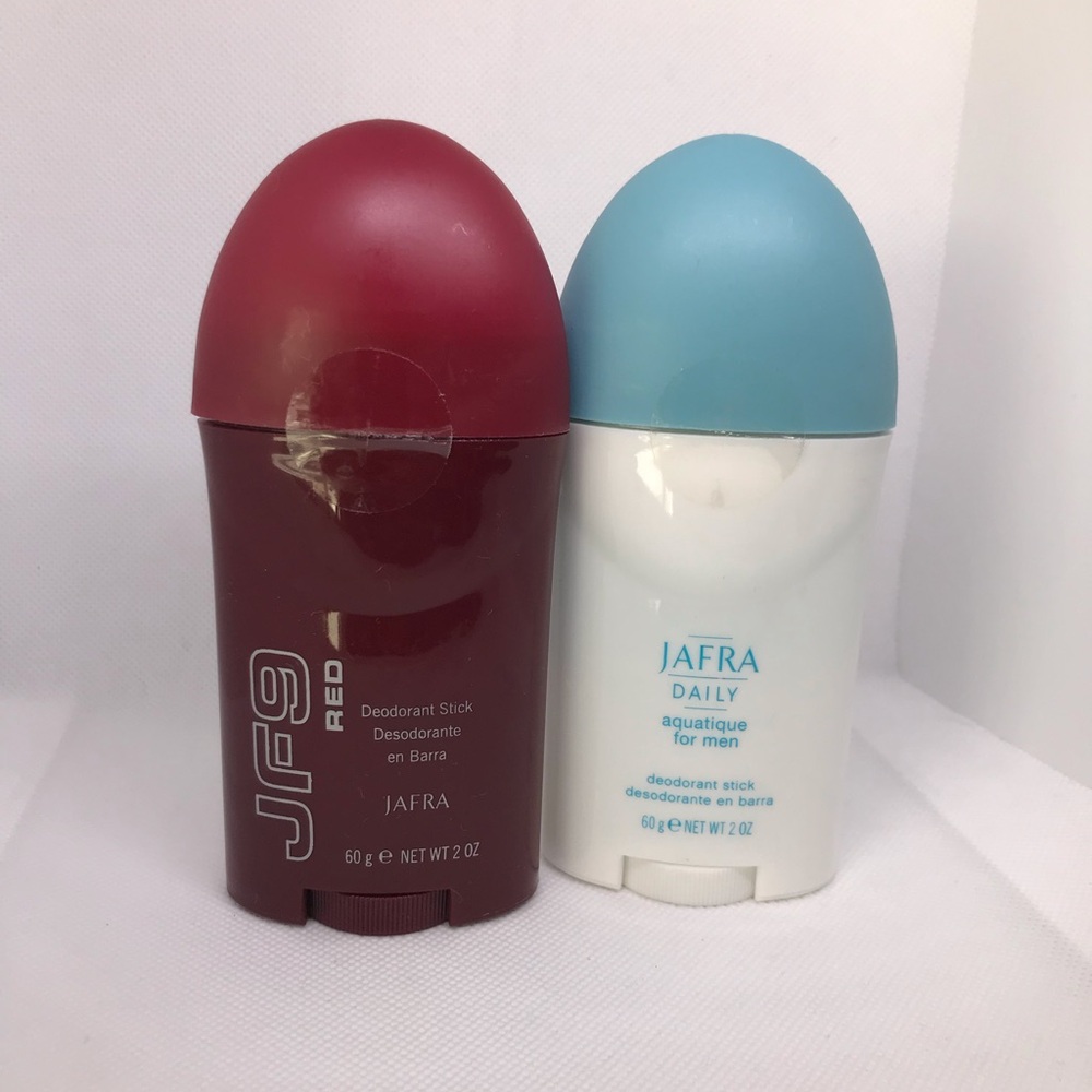 Jafra Deodorant Stick Set - Red and Blue